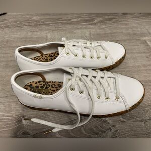 Keds White Canvas Sneakers Classic Lace-Up Design